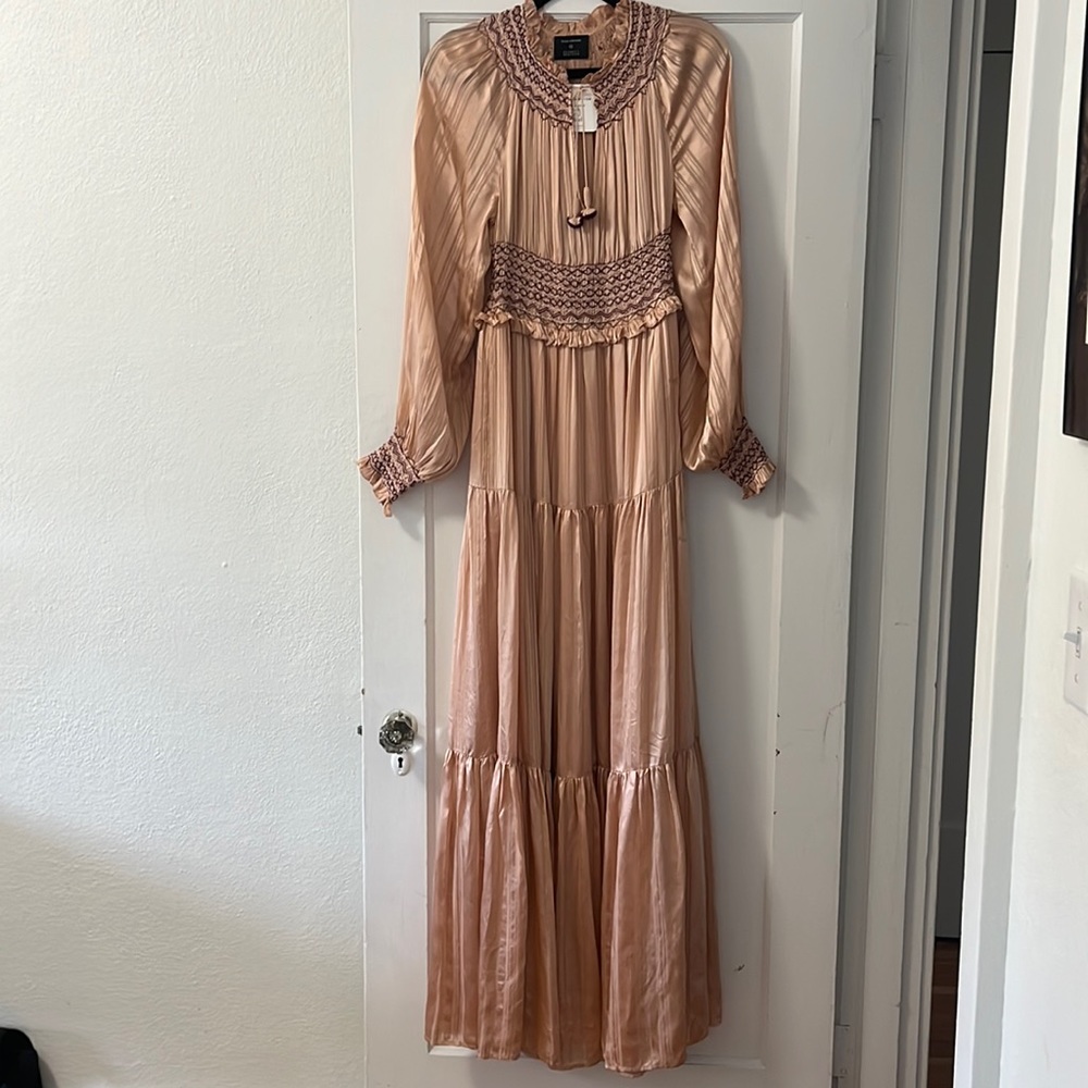 Ulla Johnson maxi silk dress pink - Size O
